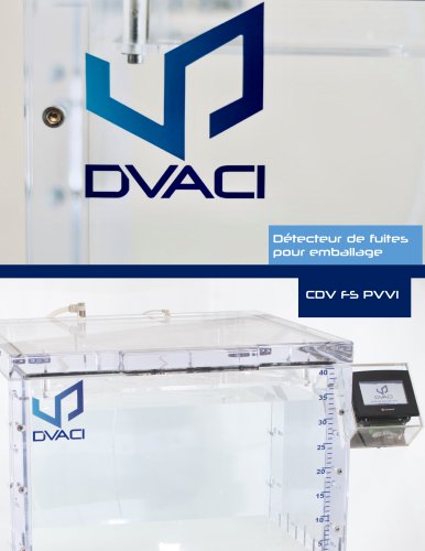 CDV FS PVVI Testeur de Fuites pour Emballages