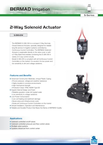 2 Way Solenoid Actuator Data Sheet