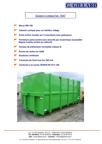 Compacting container