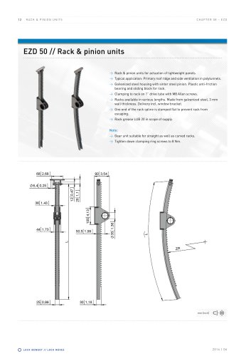 Rack & pinion units - EZD 50