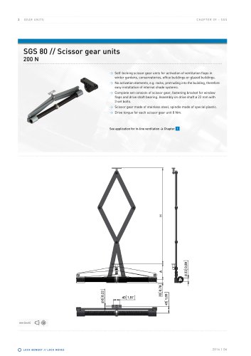 Scissor gear units - SGS