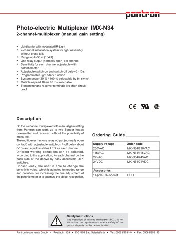 Photo-electric Multiplexer IMX-N34