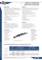 Stainless steel C-roller guide