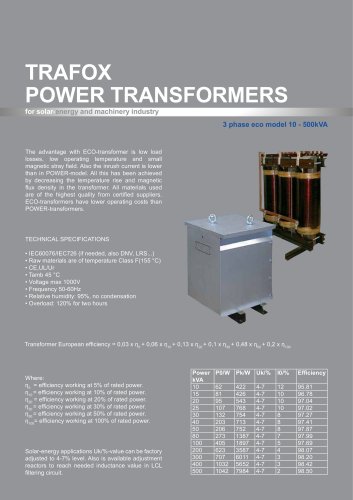 Power Transformers Eco