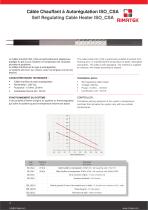 Câble Chauffant à Autorégulation ISO_CSA - 1