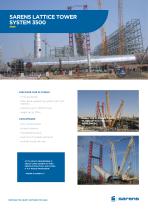 SARENS LATTICE TOWER SYSTEM 3500