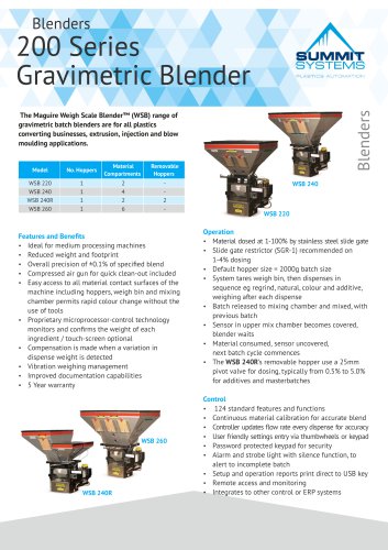 Blenders 200 Series Gravimetric Blender