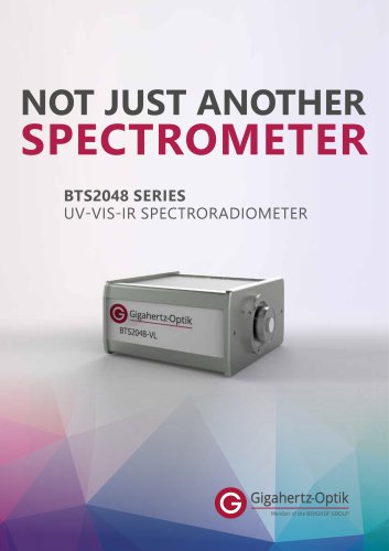 BTS2048 Series - UV-VIS-IR Spectroradiometer