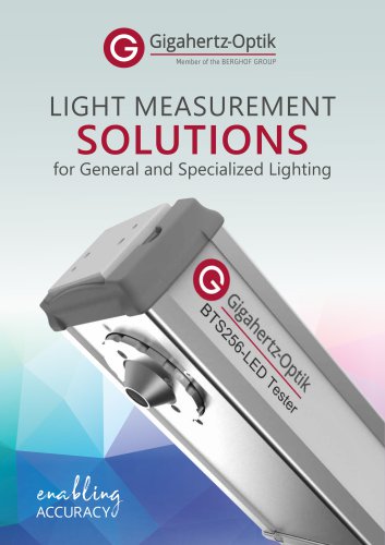 LIGHT MEASUREMENT SOLUTIONS