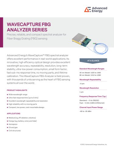 FBG Analyzer Series