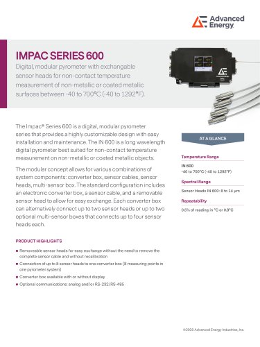 Impac Series 600 Pyrometer Platform