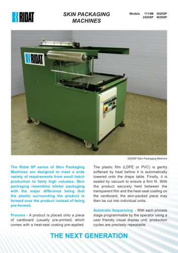 SKIN PACKAGING MACHINES