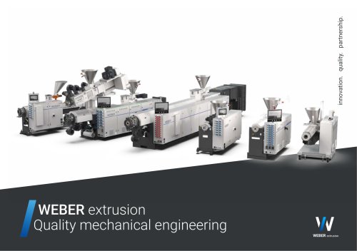 WEBER extrusion - Quality mechanical engineering