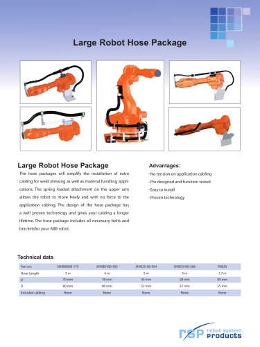 Hose Packages for ABB Robots, Large