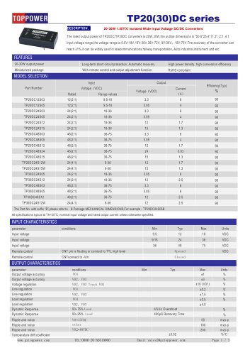 TP20DC,TP30DC series
