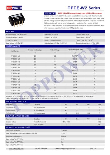 TPTE-W2 Series