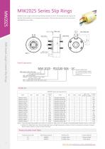 Electric slip ring MW2025 series