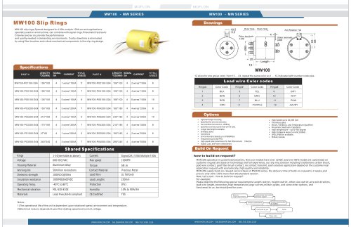 MW100 slip rings large current slip ring designed for wind turbine