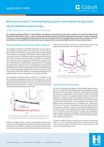 Application note:High speed 785 nm Raman Spectroscopy