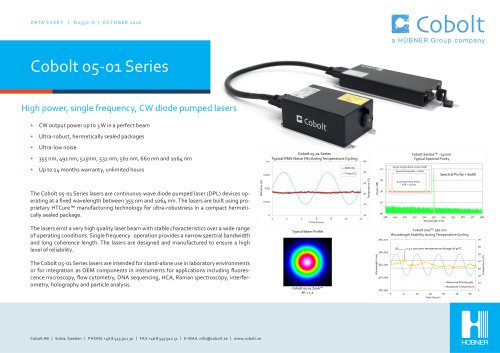 Cobolt 05-01 Series lasers