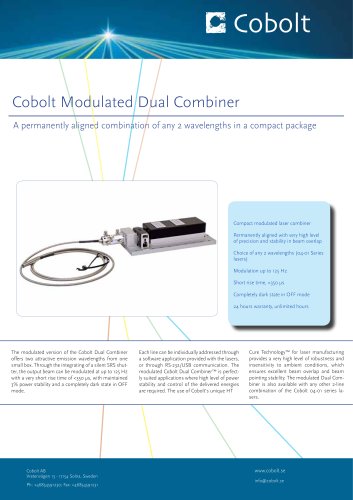 Cobolt Modulated Dual Combiner