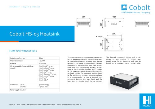 HS-03 Laser Head Heatsink (passive)