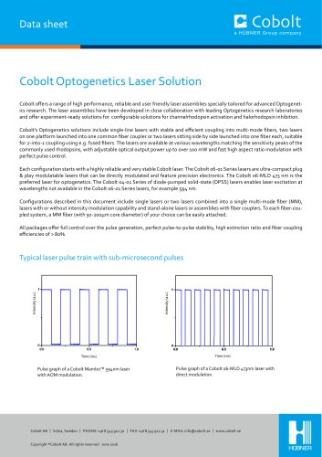 Optogenetics Solutions data sheet