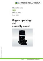 Original operatingand assembly manual