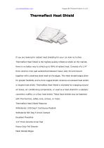 BSTFLEX high temperature protection Thermaflect Heat Shield