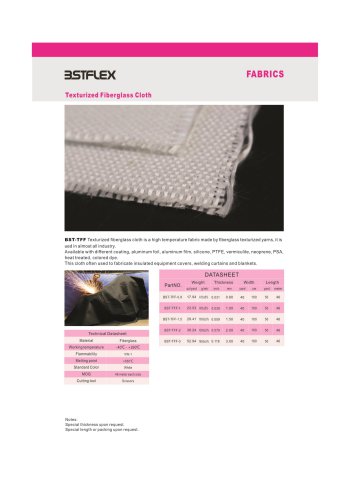 High temperature resistant Woven Fiberglass Fabric