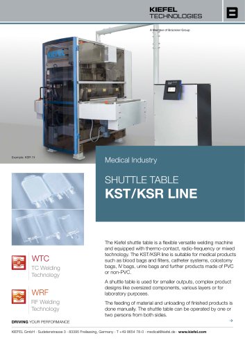 SHUTTLE TABLE KST / KSR LINE