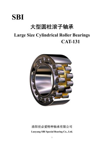 Luoyang SBI large size cylindrical roller bearing