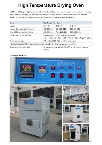 drying oven / for accelerated aging tests / aging / powder coating RHD-60