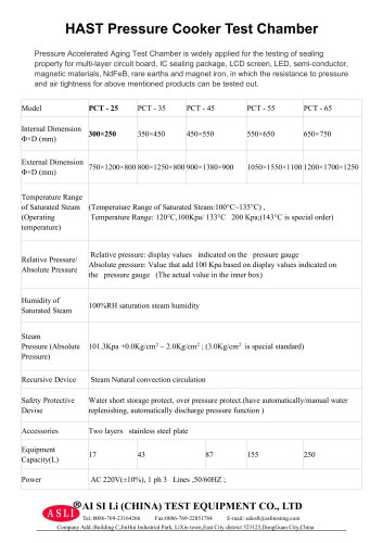 HAST-25 pressure test machine / temperature / stability / stress test