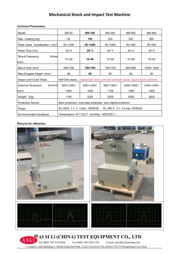 shock resistant test equipment / for solar cells / for photovoltaic modules / battery MS-100