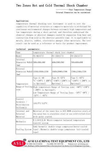 TS-80-A temperature environmental chamber / vertical / stainless steel / energy-saving