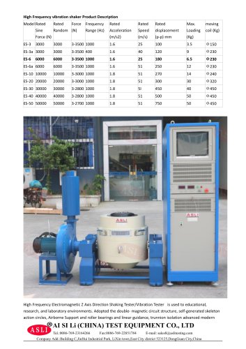 vibration test equipment / electric / shock resistant / for solar cells ES-6