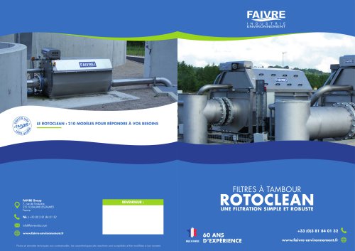 Filtre à tambour Rotoclean