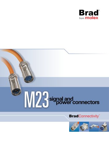 BradConnectivity M23 signal and power connectors