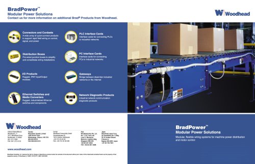 BradPower Modular Power Solutions (modular, flexible wiring systems for machine power distribution and motor control)