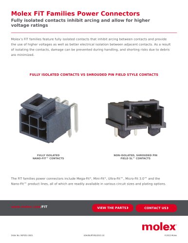 Molex FiT Families Power Connectors