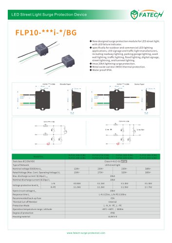 FATECH 20kA LED street light SPD FLP10 I BG