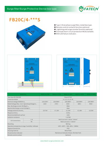 FATECH BOX TYPE SPD FB20C