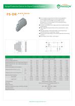 FATECH Data surge arrester 5Vdc DIN rail FS-DR-5/1.6 are applied to control signal double wire circuit in LPZ0 to LPZ3, e.g. 4~20mA circuit