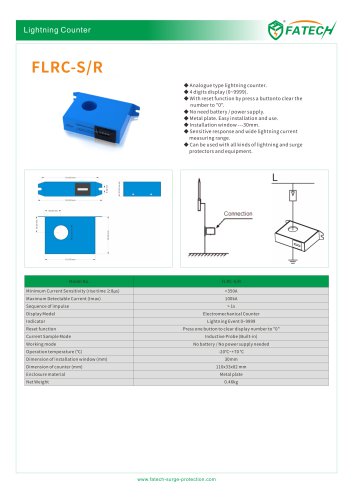 FATECH Reset Function 43mm hole Lightning Counter FLRC-S/R-43