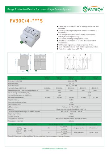 FATECH surge arrester FV30C/4-275S for protection of ac system