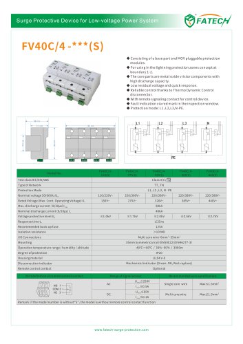 FATECH surge protector FV40C series for AC power supply