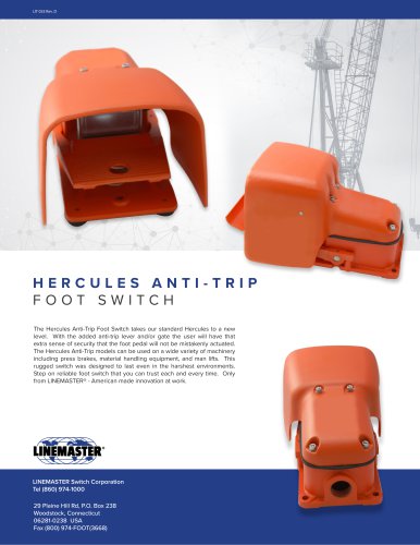 HERCULES ANIT-TRIP FOOT SWITCH