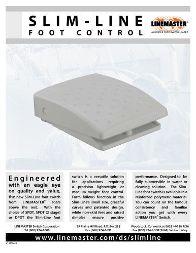 SLIM-LINE FOOT CONTROL