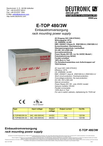 E-TOP 480/3W